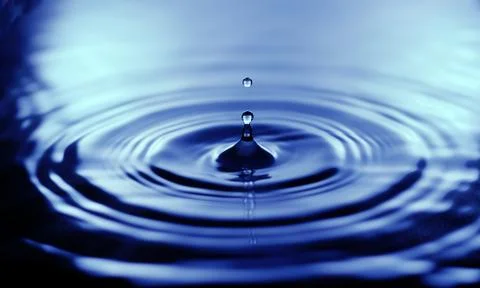 Water drop close up Stock Photos