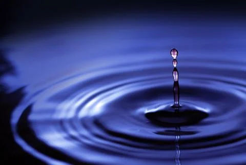 Water drop close up 库存照片