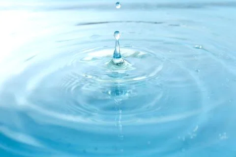 Water drop close-up Stock Photos