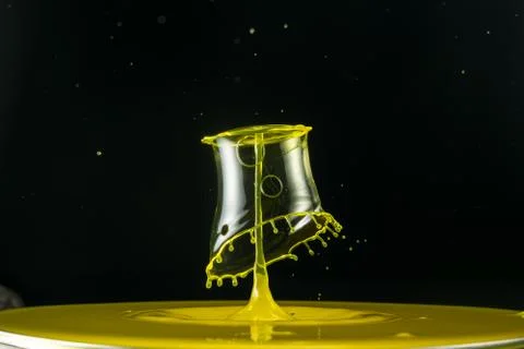 Water drop collision Stock Photos