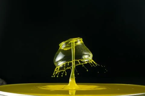 Water drop collision Stock Photos