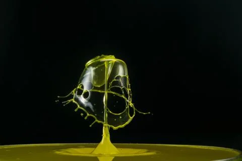Water drop collision Stock Photos