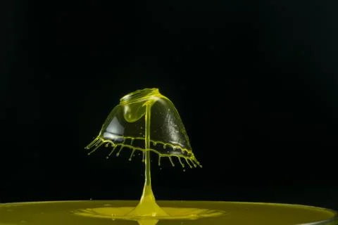 Water drop collision Stock Photos