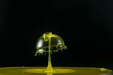 Water drop collision Stock Photos