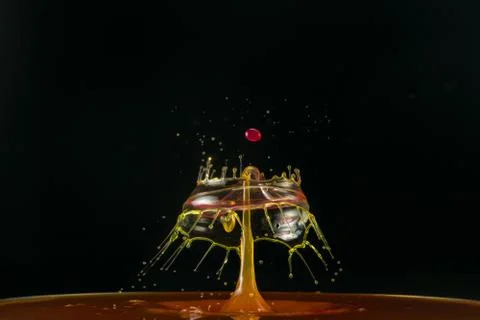 Water drop collision Stock Photos