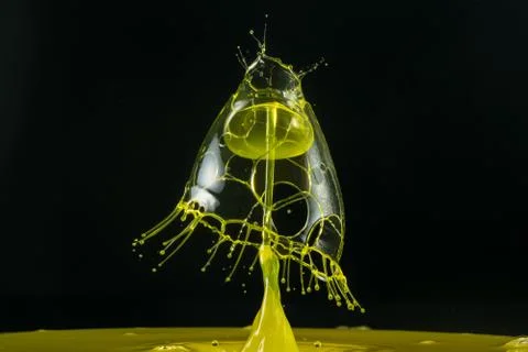 Water drop collision Stock Photos