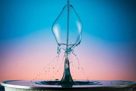 Water drop collision Stock Photos