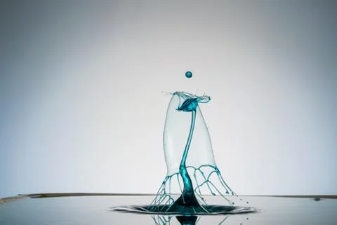 Water drop collision Stock Photos