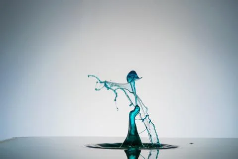 Water drop collision Stock Photos