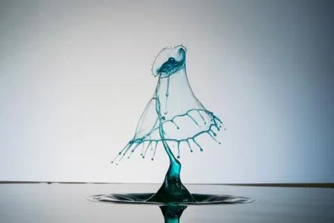 Water drop collision Stock Photos
