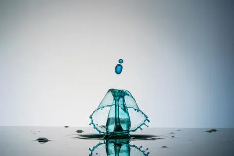 Water drop collision Stock Photos