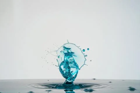 Water drop collision Stock Photos