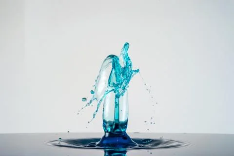 Water drop collision Stock Photos
