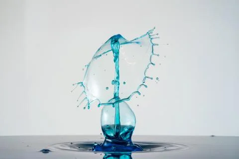 Water drop collision Stock Photos