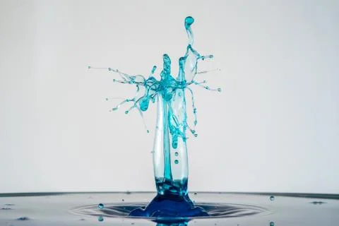 Water drop collision Stock Photos