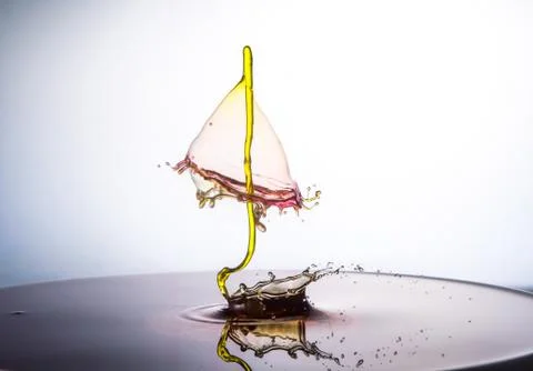 Water drop collision Stock Photos
