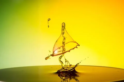 Water drop collision Stock Photos