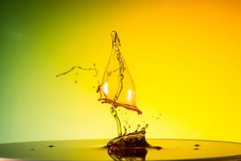 Water drop collision Stock Photos