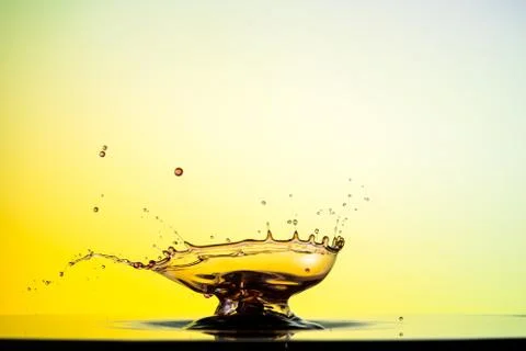Water drop collision Stock Photos
