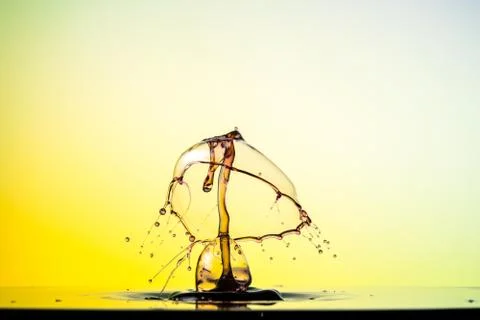 Water drop collision Stock Photos