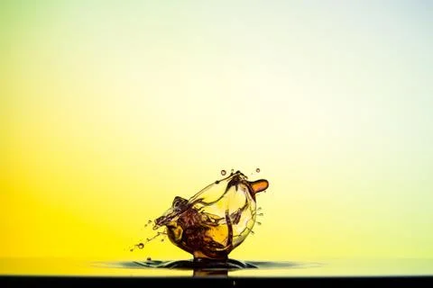 Water drop collision Stock Photos