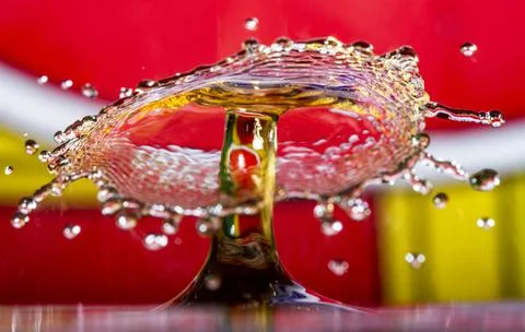 Water Drop Collision Stock Photos