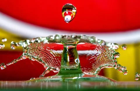 Water Drop Collision Stock Photos