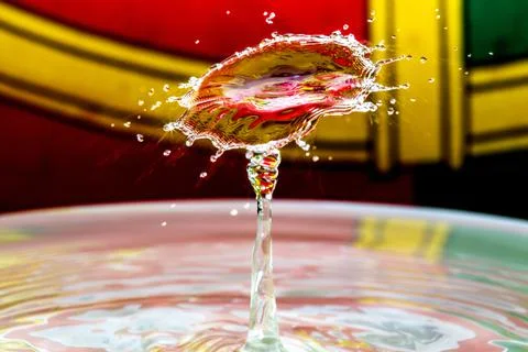 Water Drop Collision Stock Photos