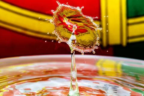 Water Drop Collision Stock Photos