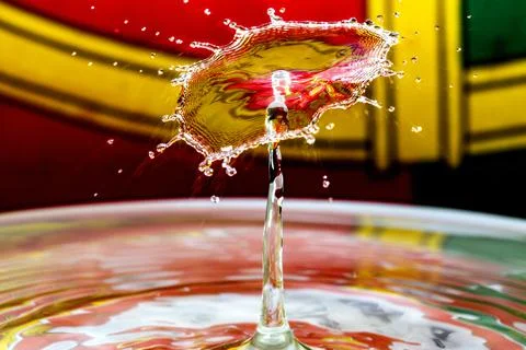Water Drop Collision Stock Photos