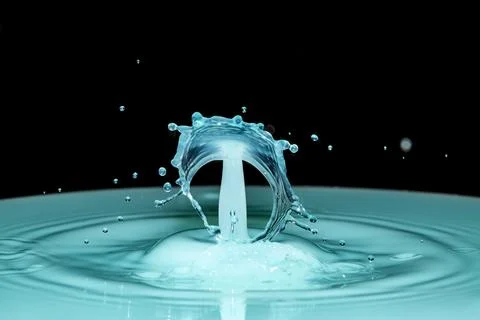 Water Drop Collision Stock Photos