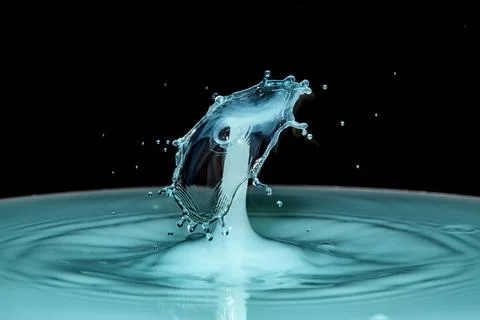 Water Drop Collision Stock Photos