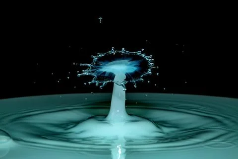 Water Drop Collision Stock Photos