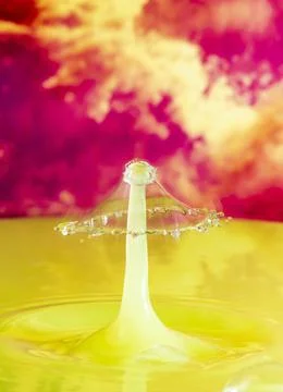 Water Drop Collision Stock Photos