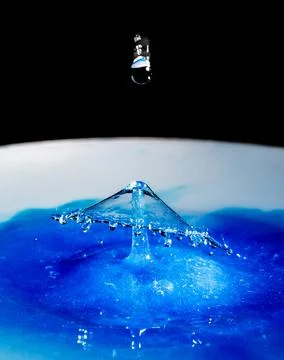 Water Drop Collision Stock Photos