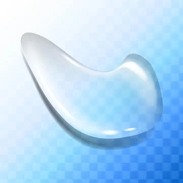 Water drop on a colored background Stock Illustration