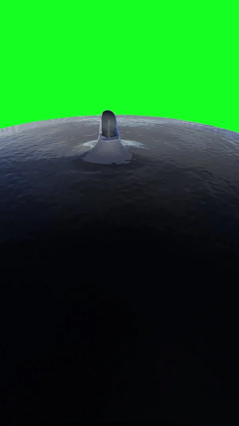 Water drop creating ripples and splash with green screen Stock Footage 345202392