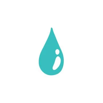 Water drop doodle icon, vector illustration Stock Illustration
