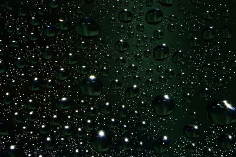 Water drop with down light Stock Photos