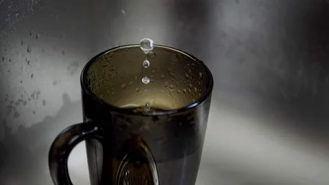 Water drop dripping. Stock Footage 90804407