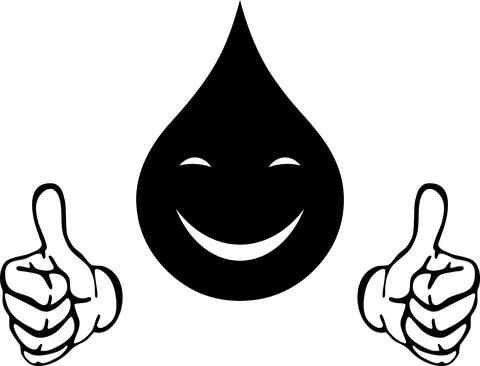 Water drop, drop, water, logo, icon Stock Illustration