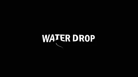 Water drop effect text typography 스톡 동영상 169180227