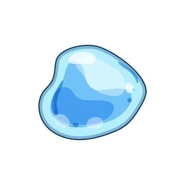 Water drop element illustrating purity and freshness concept Stock Illustration