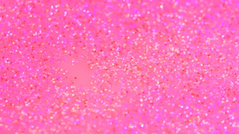 Water drop falling into beautiful pink rose neon glitter surface and splashing Stock Footage 143757312