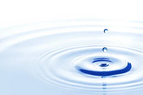 Water drop falling down Foto stock