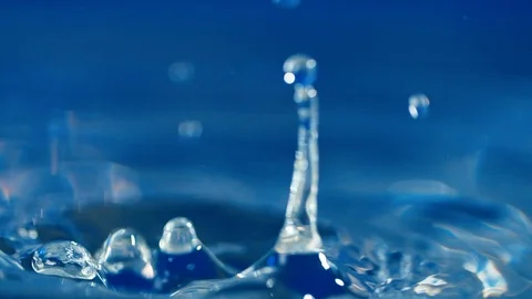 Water drop falling down. Slow motion Stock Footage 112593105
