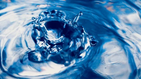 Water drop falling down. Slow motion Stock Footage 116805316