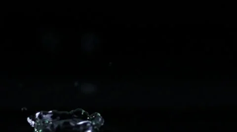 Water drop falling down on water surface in slow motion Stock-Footage 44294187