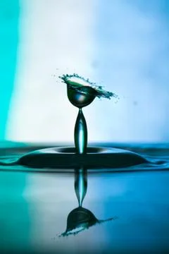 Water drop falling Stock Photos