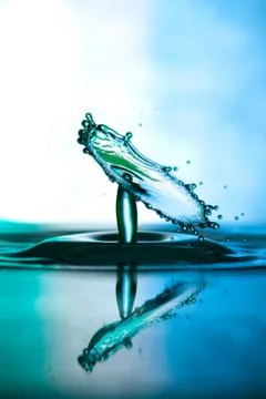 Water drop falling Stock Photos